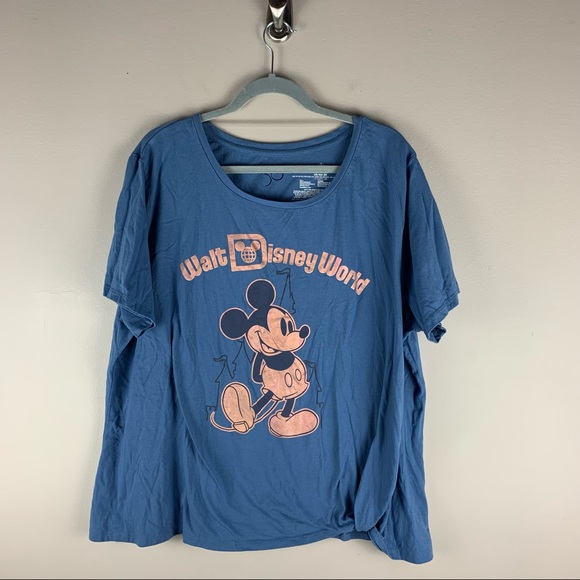 Disney Tops - Disney World Blue Short Sleeve Graphic 50th Anniversary T-Shirt size 3X